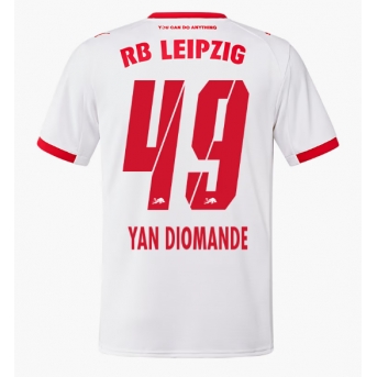 Billige Fotballdrakt RB Leipzig Yan Diomande #49 Replika Hjemmedrakt 2025-26 Kortermet